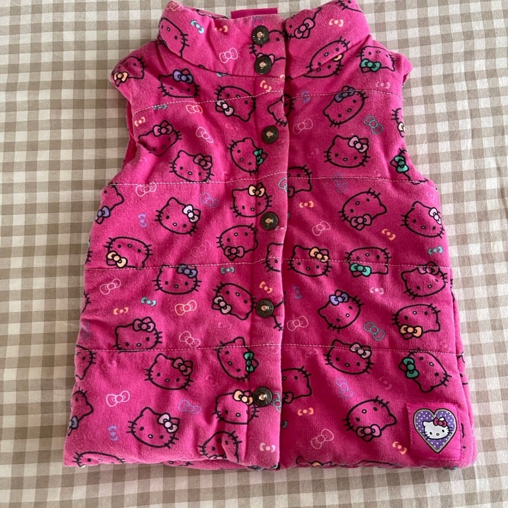 Y2K vintage Hello Kitty toddler vest